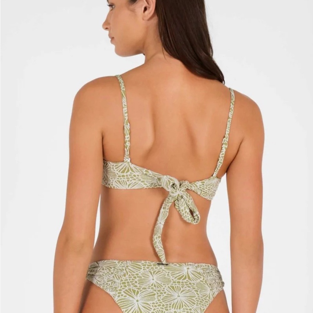 Audrey Ruched Underwire Top with matching bottoms /Sage Jacquard BlackBough Swim - Picture 5 of 6